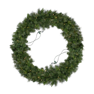 Couronne de Noël artificielle pré-éclairée Ashcroft