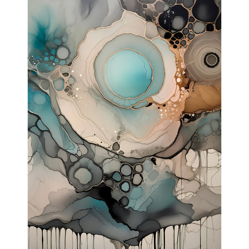 Moonlit Currents, 32" H x 24" W