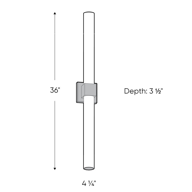 Peotone Dimmable LED Bath Bar, Chrome