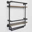 Hopedale 2 Piece Solid Wood Accent Shelf