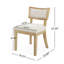 Ensemble de 2 tabourets de comptoir, tabourets de bar rembourrés à hauteur de comptoir, structure en bois d'hévéa massif, dossier, repose-pieds, tabourets de bar sans accoudoir pour bar personnel, comptoir de cuisine-1665388634