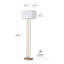 Soho 62'' Matte Brass Floor Lamp