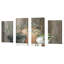 Simplicité - 4 pièces sur toile tendue-912238729