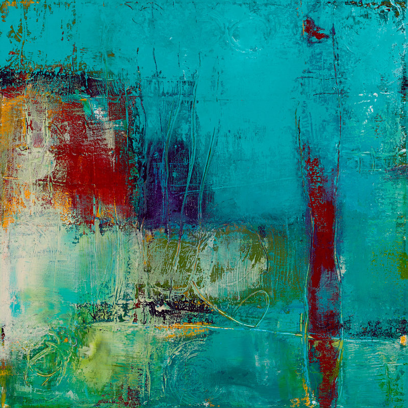 Mighty Ocean II Painting by Ann Golumbuk, Plexi, 40" H x 40" W