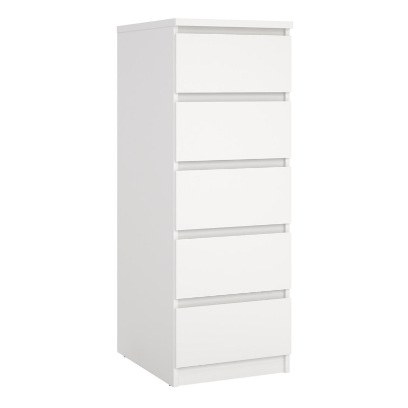 Caton 5 - Drawer Chest of Drawers, White