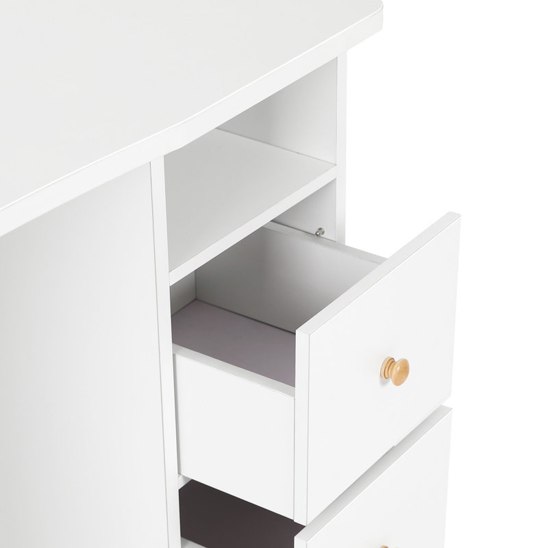 Bureau à manucure Hokku Designs, Blanc