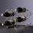 Cherece Tabletop Wine Bottle Rack Gold