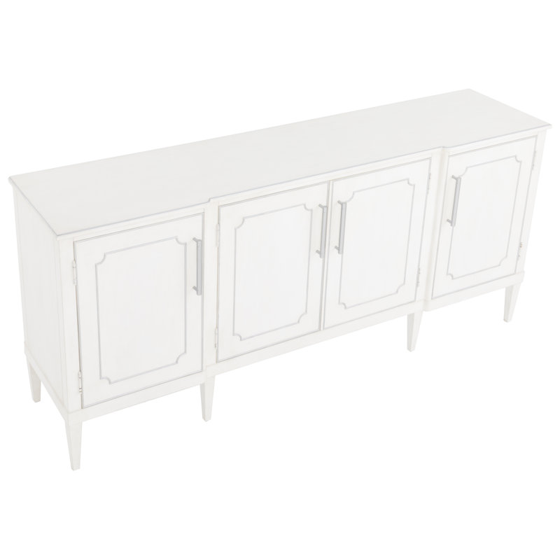 Camille Credenza, Linen/Antique Pewter