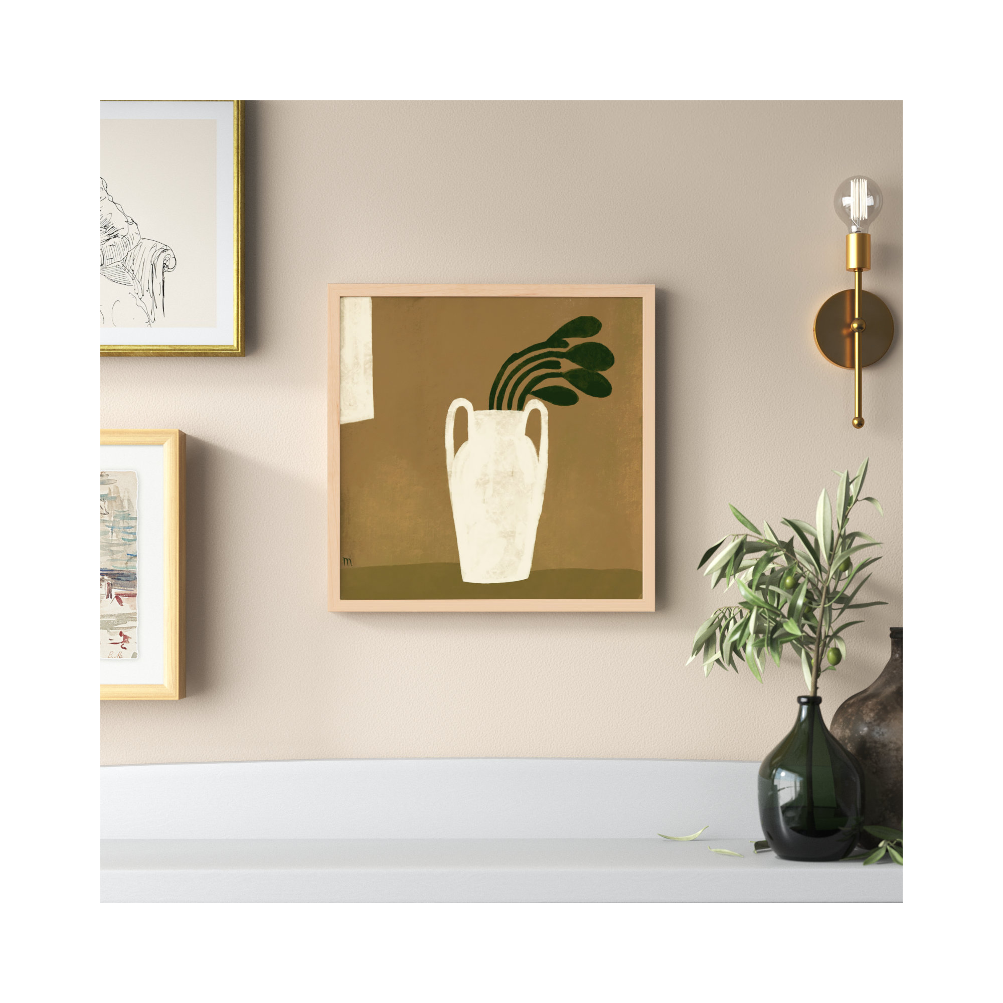 Gust Of Wind, Maple, 16" H x 16" W x 1.25" D