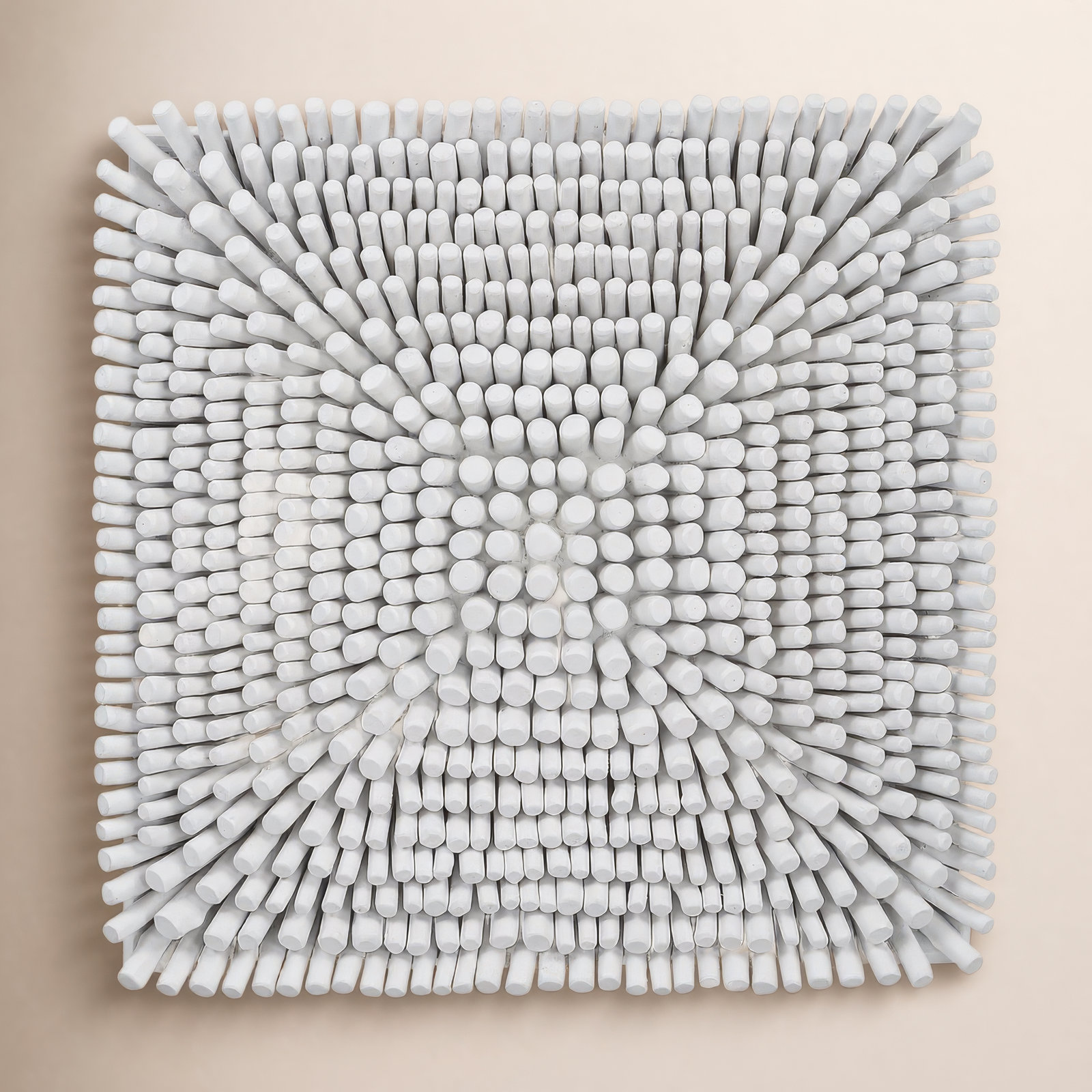 Portside Solid Wood Wall Decor, White