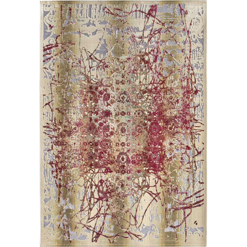 Lasiandra Abstract Flat Weave Area Rug, Rectangle 195 x 280 cm