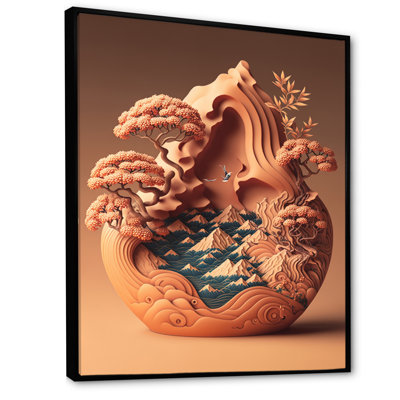 «Terra Cotta Bonzai Mountains II», reproduction sur toile