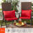 Sunbrella Outdoor Dining Chair Seat Pad-1904941013