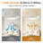 Retractable Ceiling Fans With Lights,42 Inch Ceiling Fan With Light And Remote Control,Flush Mount,DC Reversible,3CCT,Low Noise, Ceiling Fan For Bedroom,Living Room,Kitchen,Indoor-1886889186