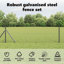 Vidaxl Chain Link Fence With Posts Steel-116797825-116797834