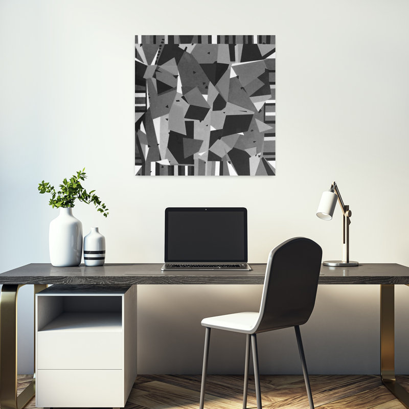 Art contemporain, art contemporain abstrait, H 18 po x l 18 po