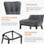 Chaise parsons rembourrée en velours Guitierrez-269339181