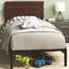 Steens Modern Metal Bed frame with Bamboo Headboard-394869142