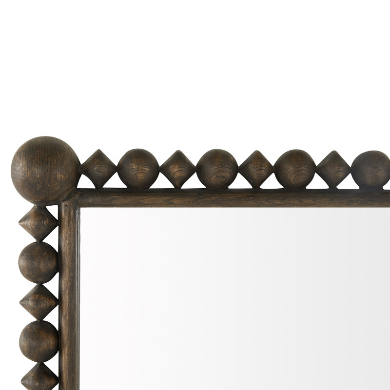 Beau Mirror - White, Brown