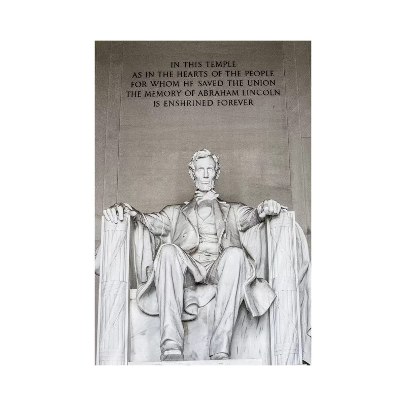 Lincoln Memorial I by Ann Hudec - Wrapped Canvas Gallery-Wrapped Canvas Giclée, 66.04 cm H x 45.72 cm W x 1.91 cm D