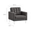 Ensemble de fauteuil et repose-pieds en cuir Vegan