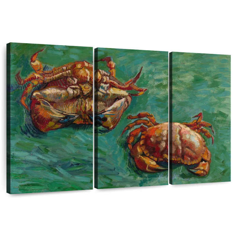Deux crabes Brampt, H 24 po x l 38 po
