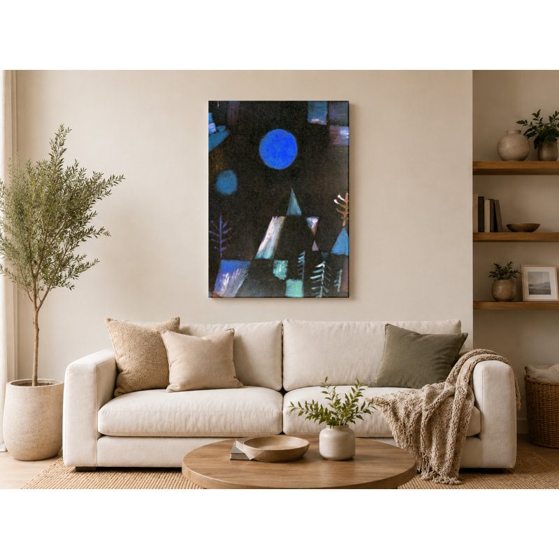 «Blue Night Landscape - Portrait», art mural sur toile, 24" W x 36" H