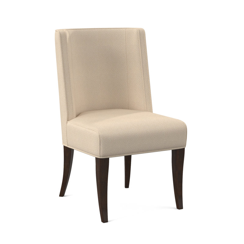 Bandeau Dining Chair, American Walnut, Filigree Ivory 100% Polyester