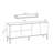 Modern Console Table with Wall Shelf, Travertine Color, 70.9 x 21.7 x 15.7 inches | 100% Melamine Coated Particle Board, Thickness: 0.7 inches | Numerous Shelves, Wall-Mountable, Stylish & Functional Design for Home Décor-513458684