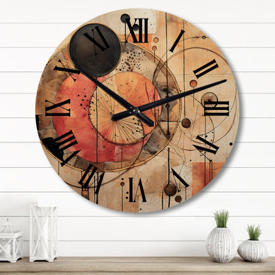 Horloge murale Golden Hue Horizons