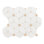 11 in. x 13 in. Polished Marble Mosaic Floor and Wall Tile