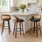 Templecorran Swivel Modern Swivel Counter & Bar Stools (Set Of 3)-1260338383-1260338381