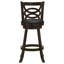Ensemble de 2 tabourets de bar pivotants en bois, un mélange parfait de tradition et de modernité pour votre bar ou votre îlot de cuisine.