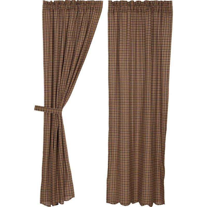Beattie Cotton Blend Room Darkening Curtain Pair