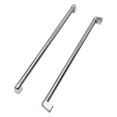ZLINE Autograph 36 in. French Door Refrigerator Helix Handles (Set of 4) in Polished Nickel