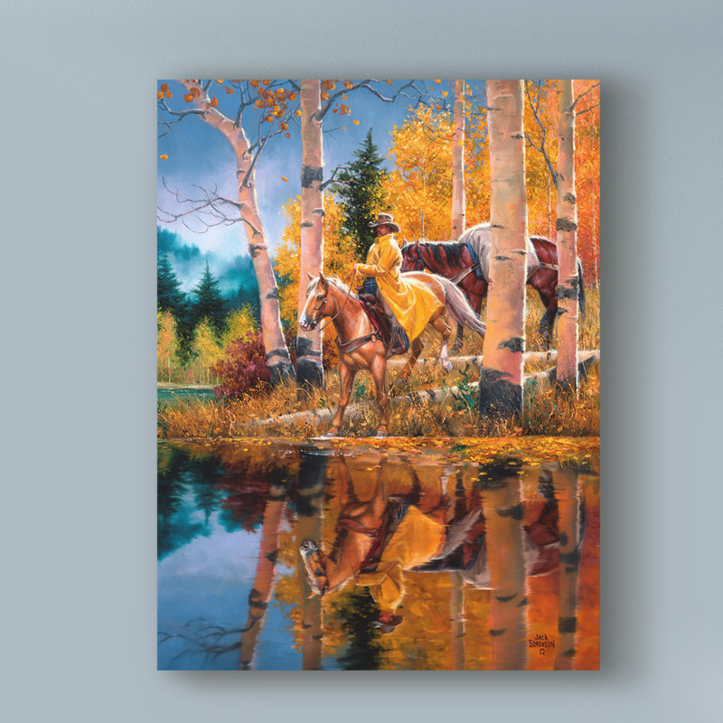 « when all this this glitters », reproduction de peinture à l’acrylique sur toile tendue, H 24 po x l 18 po x P 2 po