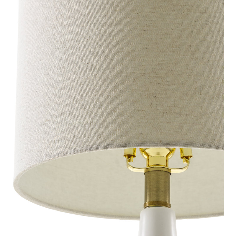 Jeselle Ceramic Standard Table Lamp, Cream