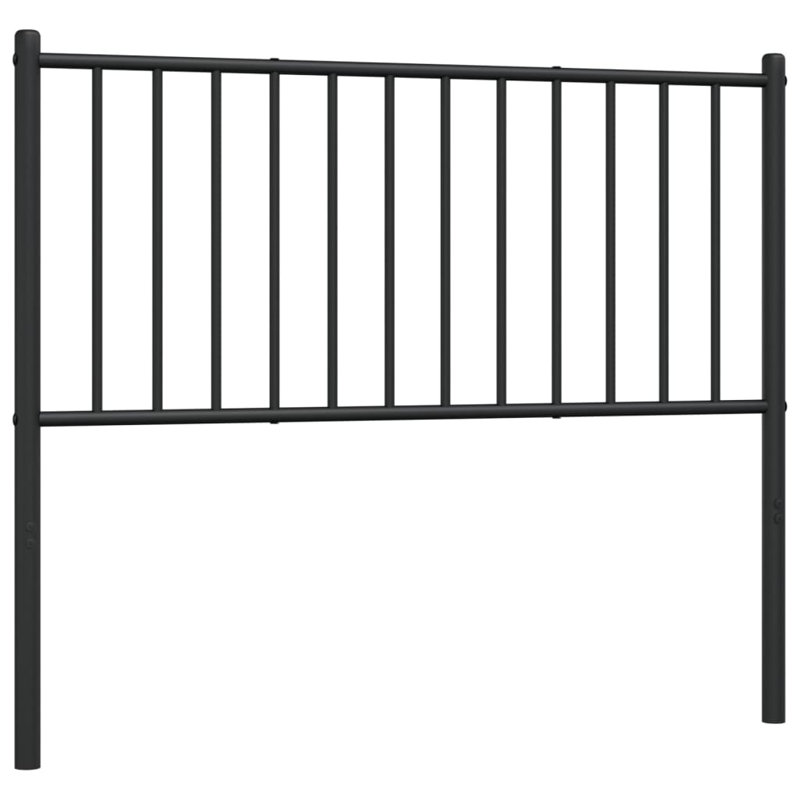 Demarrio vidaXL Durable Metal Headboard, Modern Style, Black, Queen