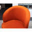 Fauteuil inclinable et pivotant en velours orange