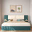 Lit plateforme tapissier avec tablettes-742419364-742419367