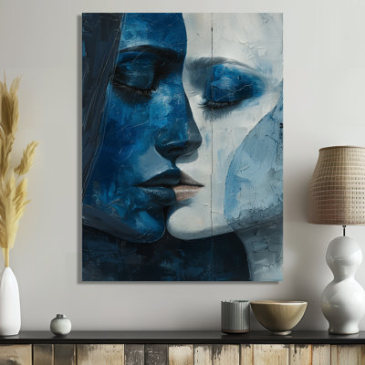 White Blue Astrology Airy Abstraction Gemini - Astronomy Gemini Wall Decor