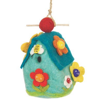 Parunag 9 in. H x 5 in. W x 4 in. D Hanging Birdhouse