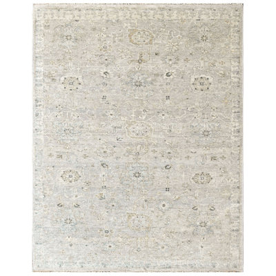 Tapis transitionnel gris Oushak