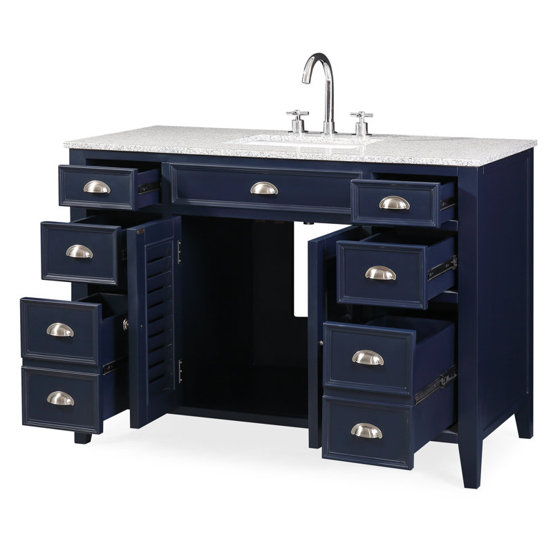 Ensemble de meuble-lavabo simple 47 po Atherton, Gris