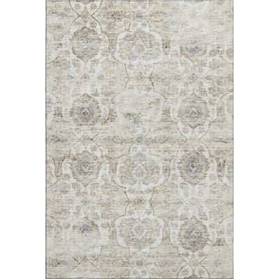 Premium Machine Washable Alliah AMF95 Linen Rug