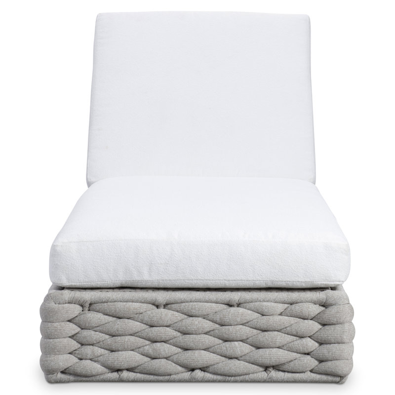 Chaise longue d'extérieur Salinas - Sur mesure, Gray Chenille 6028-021