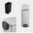 Innovaze Two 1.6 Gallon/6 Liter Rectangular Step-on Trash Can Set for Bathroom and Office
