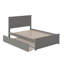  Lit plateforme en bois massif Nantucket avec pied et gigogne assortis-96140457-126346719