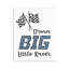 «Dream Big Little Racer», plaque murale par Christine Simpson, art