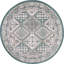 Tapis bleu à motif de performance Southwestern Shawna-283441011